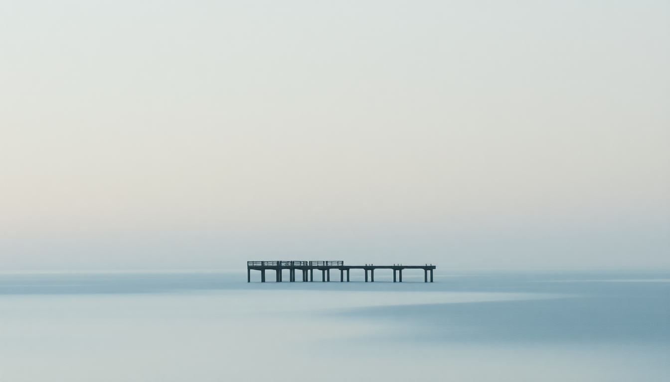Fan-driven abstract illustration evoking the emotional arc of Jetty by Tycho