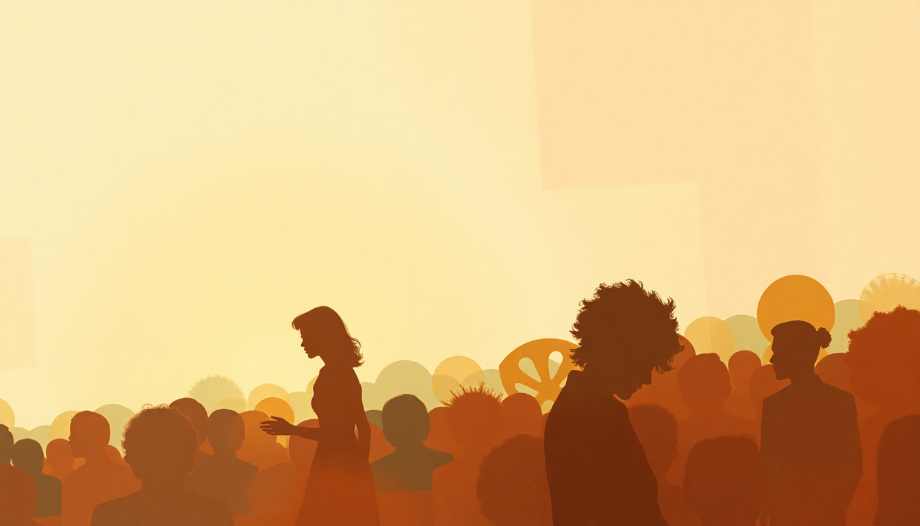 Fan-driven abstract illustration evoking the emotional arc of Jimmy Mack by Martha and the Vandellas