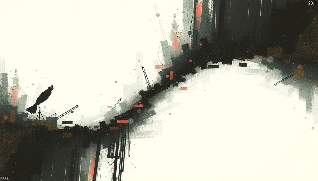 Fan-driven abstract illustration evoking the emotional arc of Jimmy the Exploder by The White Stripes