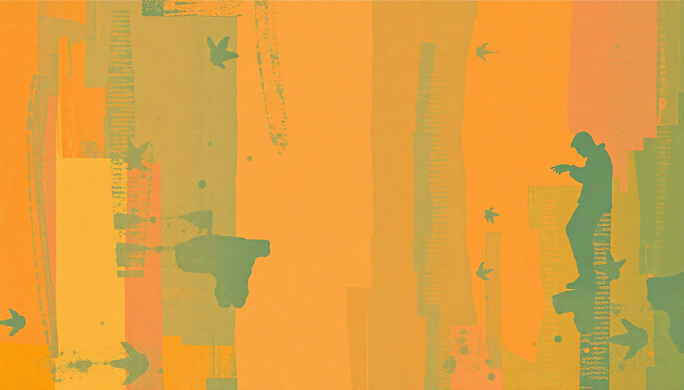 Fan-driven abstract illustration evoking the emotional arc of Jingo by Santana