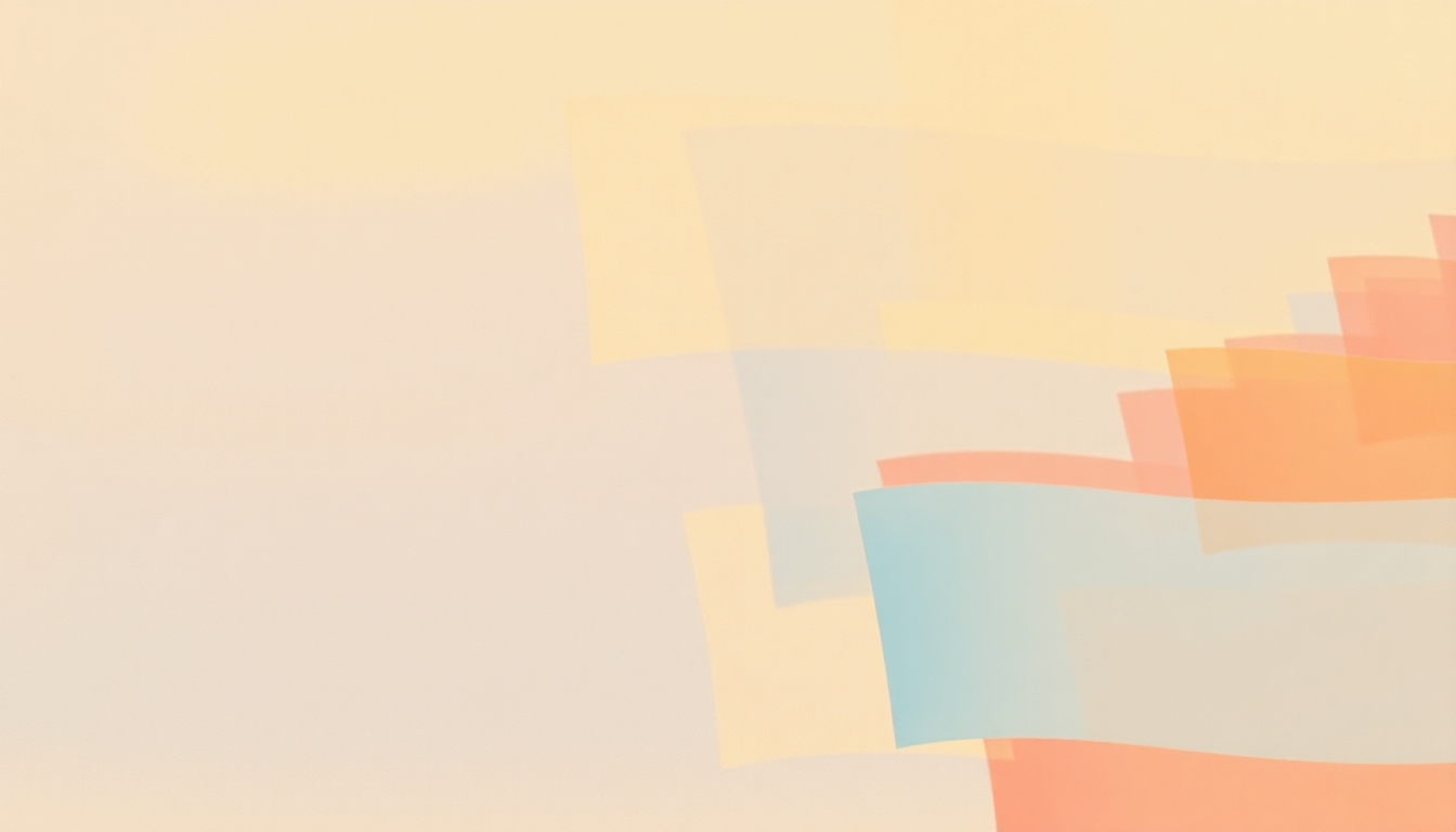 Fan-driven abstract illustration evoking the emotional arc of Jocko Homo by Devo