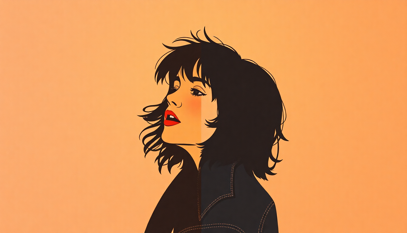 Fan-driven abstract illustration evoking the emotional arc of Judy Is a Punk by Ramones