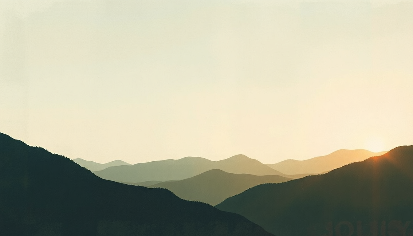 Fan-driven abstract illustration evoking the emotional arc of July by Mineral