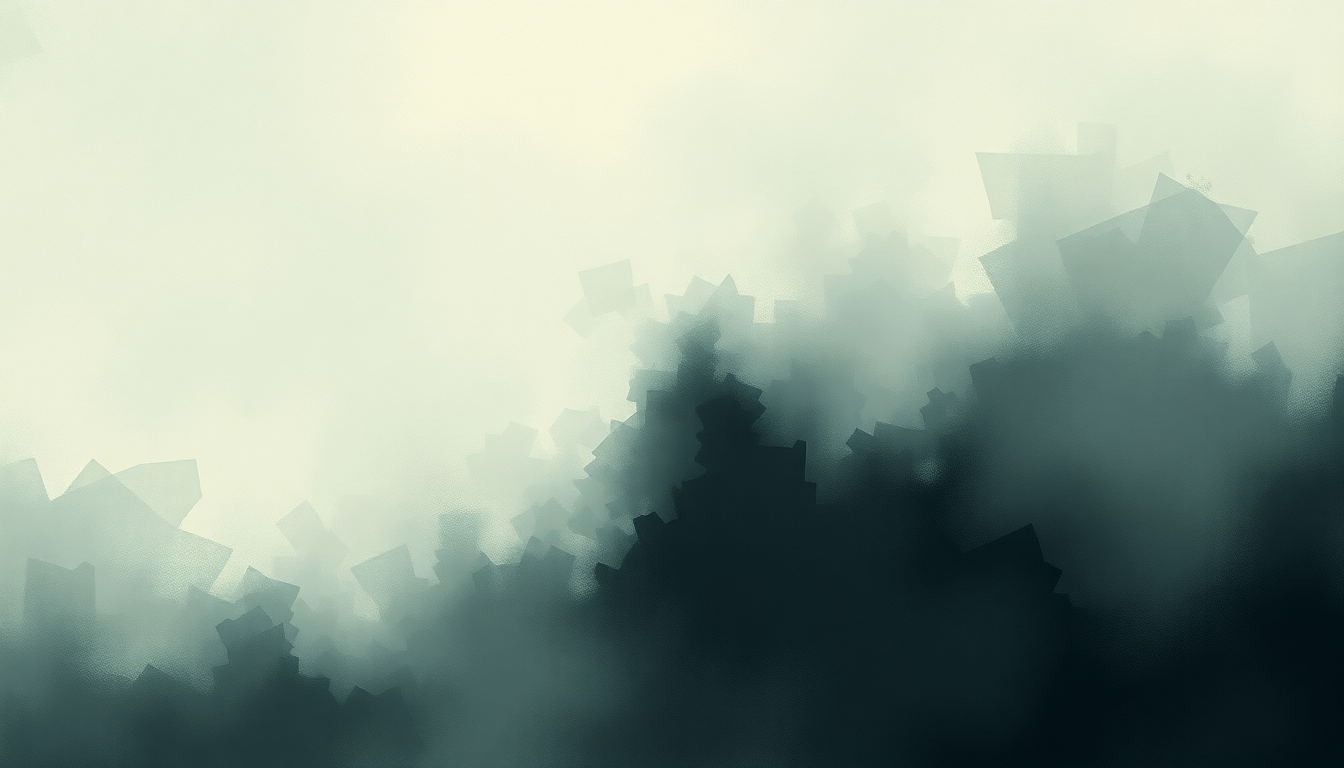 Fan-driven abstract illustration evoking the emotional arc of Jumpsuit by Twenty One Pilots