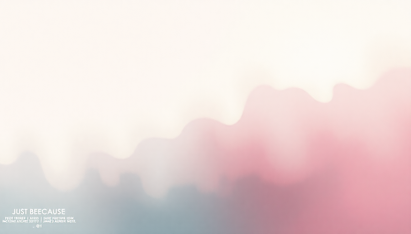 Fan-driven abstract illustration evoking the emotional arc of Just Because by Jane's Addiction
