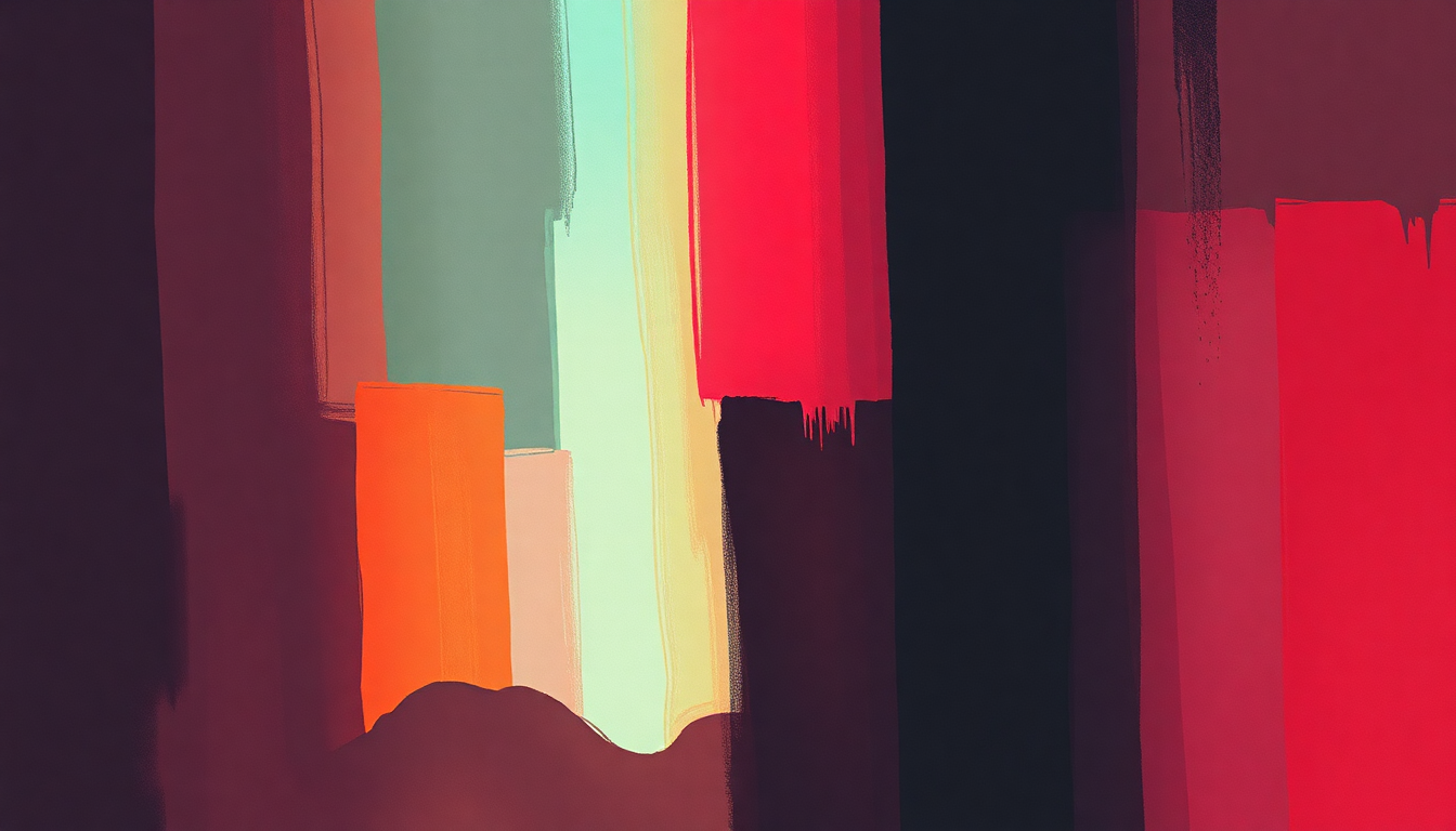 Fan-driven abstract illustration evoking the emotional arc of Just Like Honey by The Jesus and Mary Chain