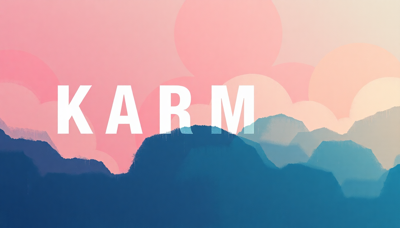 Fan-driven abstract illustration evoking the emotional arc of Karma by Taylor Swift