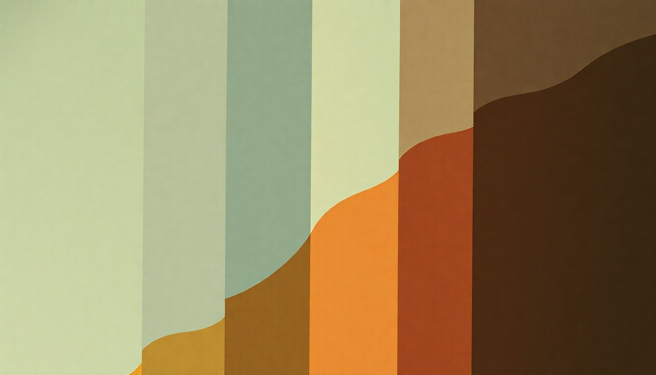 Fan-driven abstract illustration evoking the emotional arc of Katy Song by Red House Painters
