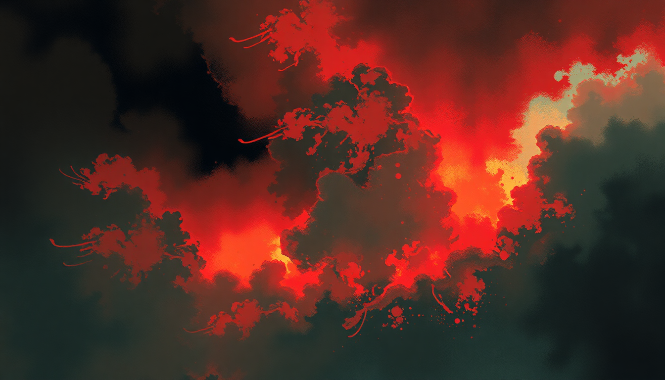Fan-driven abstract illustration evoking the emotional arc of Keep It Goin' Louder by Major Lazer