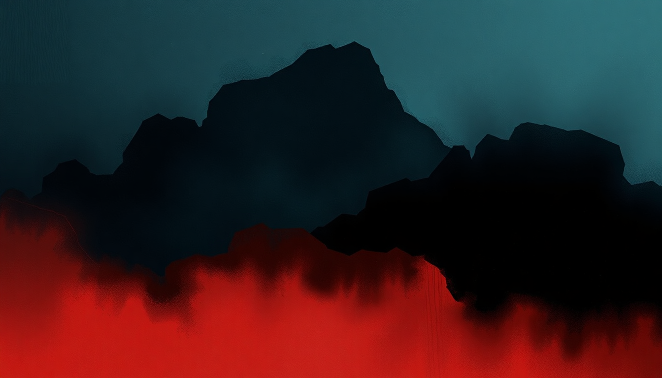 Fan-driven abstract illustration evoking the emotional arc of Keep It Warm by Black Sabbath