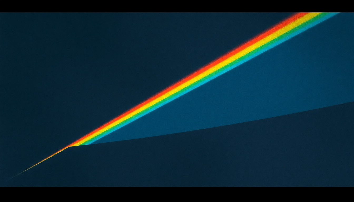 Fan-driven abstract illustration evoking the emotional arc of Keep Talking by Pink Floyd