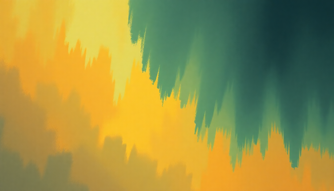 Fan-driven abstract illustration evoking the emotional arc of Keep the Customer Satisfied by Simon & Garfunkel