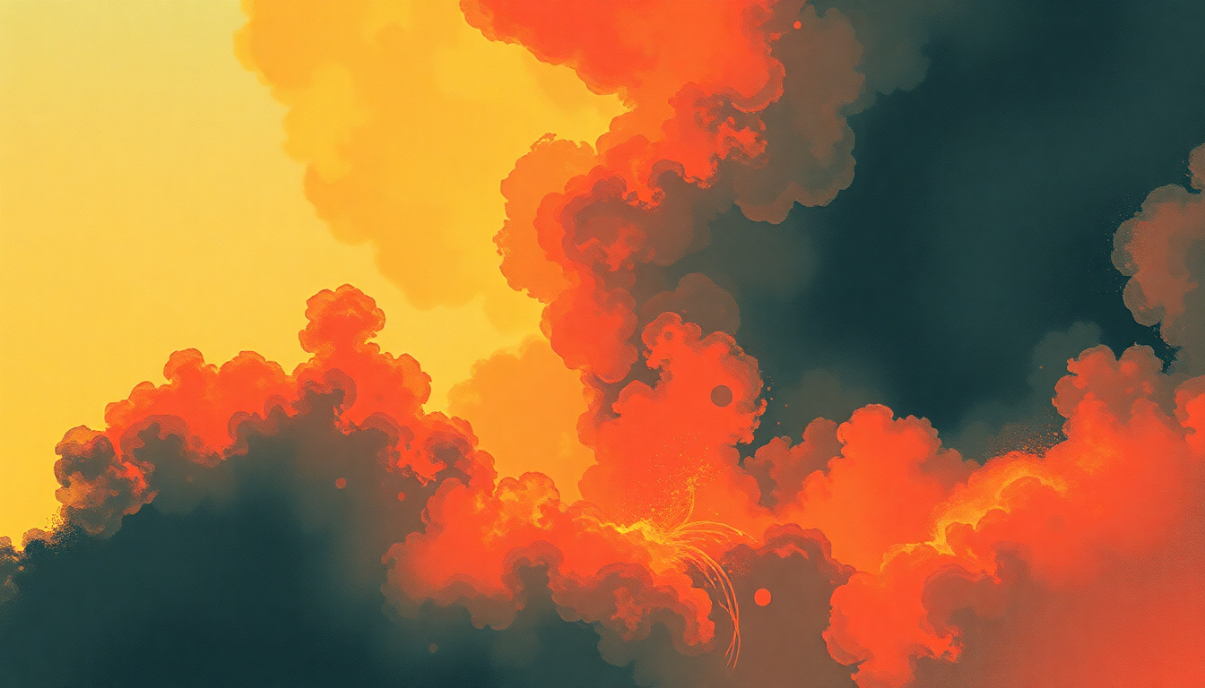 Fan-driven abstract illustration evoking the emotional arc of Keep Yourself Alive by Queen
