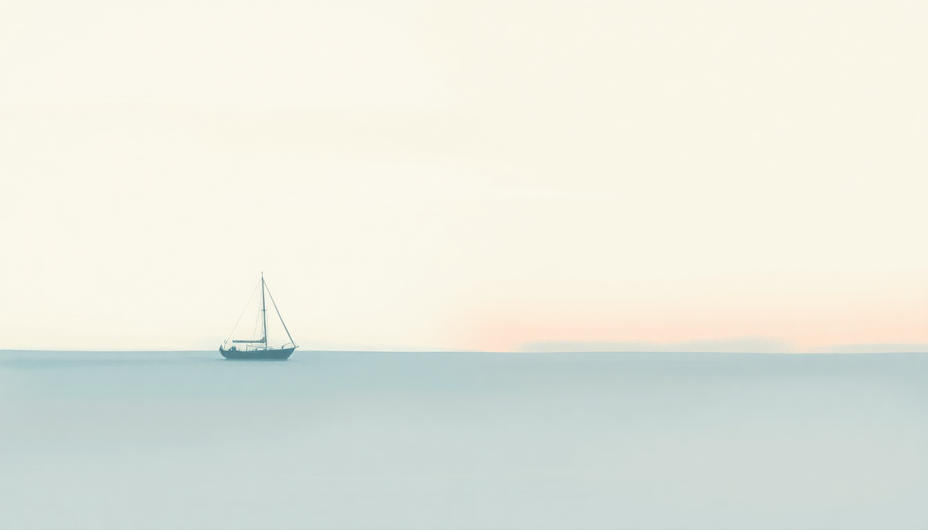 Fan-driven abstract illustration evoking the emotional arc of Key West (Philosopher Pirate) by Bob Dylan