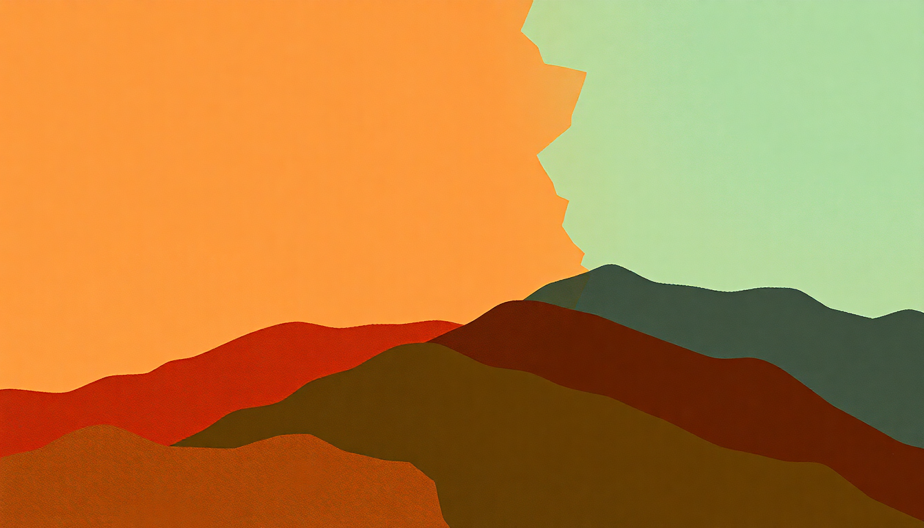 Fan-driven abstract illustration evoking the emotional arc of Kilimanjaro (Live) by Miriam Makeba