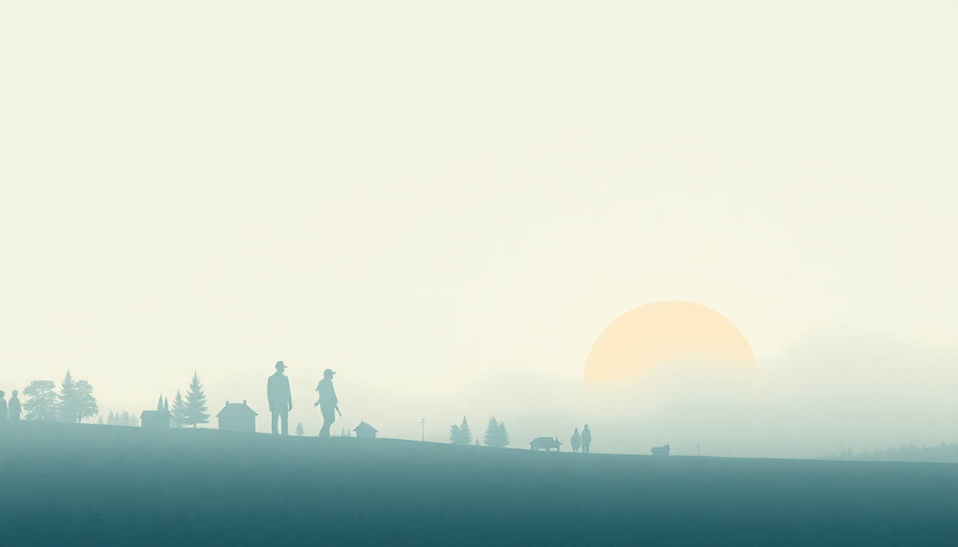 Fan-driven abstract illustration evoking the emotional arc of King and Cross by Ásgeir