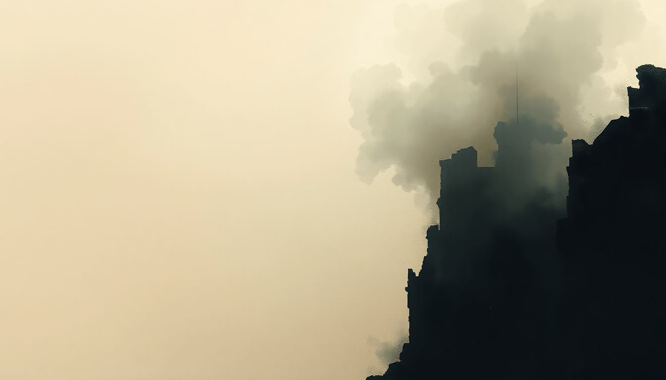 Fan-driven abstract illustration evoking the emotional arc of King for a Day by Faith No More