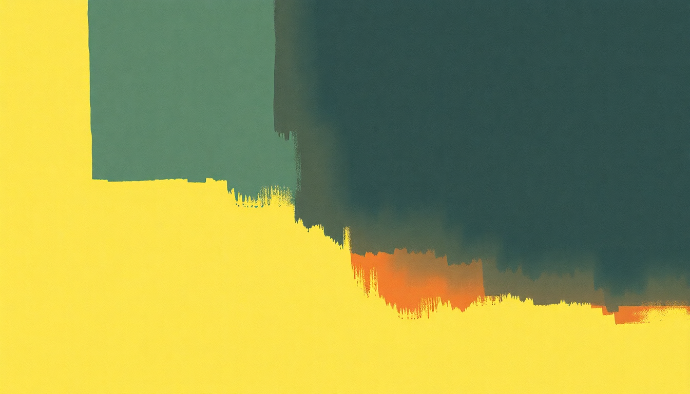 Fan-driven abstract illustration evoking the emotional arc of King of Comedy by R.E.M.