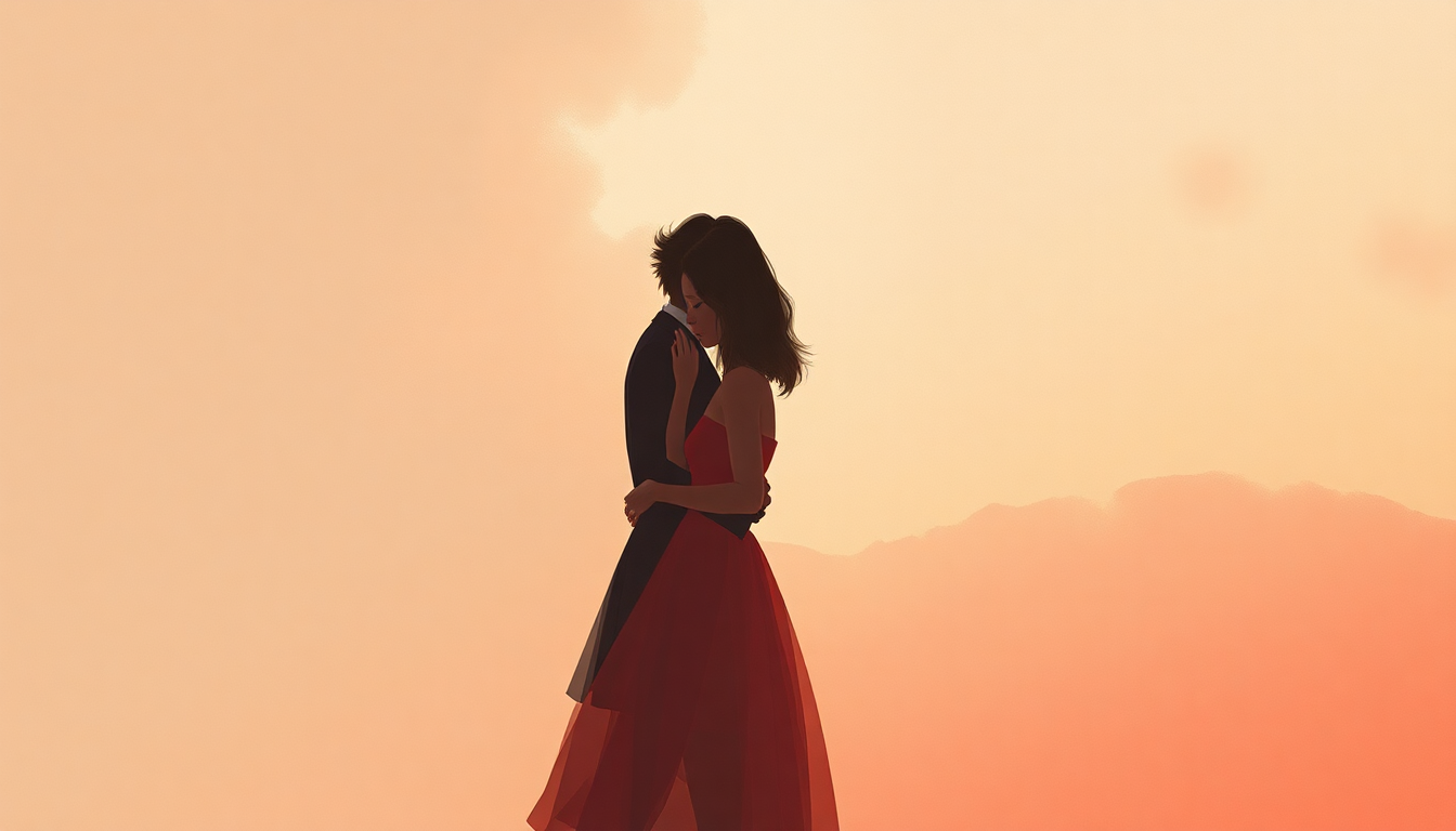 Fan-driven abstract illustration evoking the emotional arc of King of My Heart by Taylor Swift