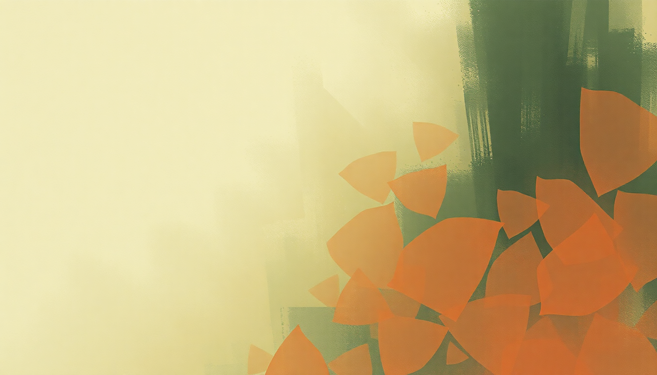 Fan-driven abstract illustration evoking the emotional arc of Kitchen Sink by Amon Tobin