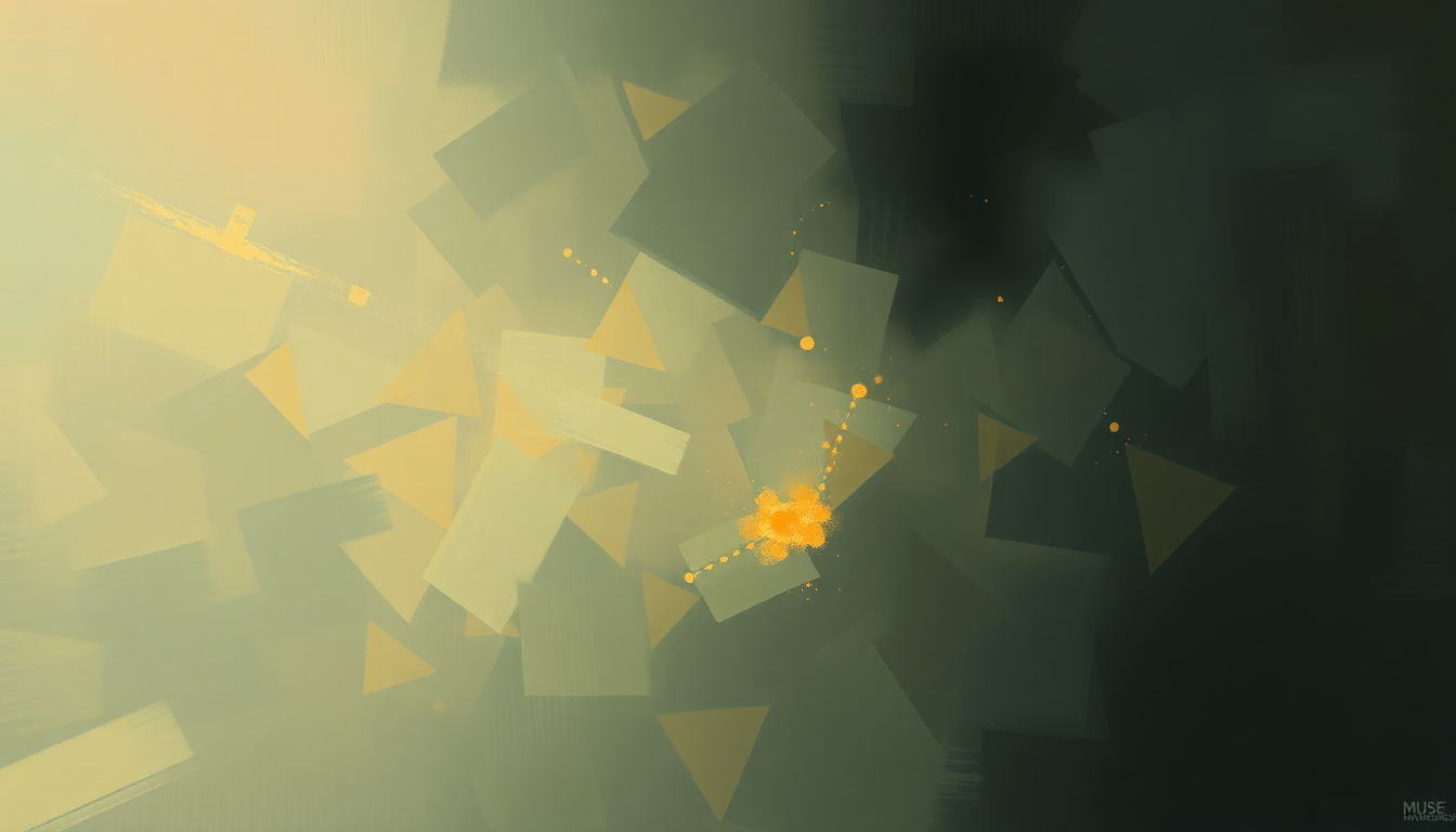 Fan-driven abstract illustration evoking the emotional arc of Knights of Cydonia by Muse