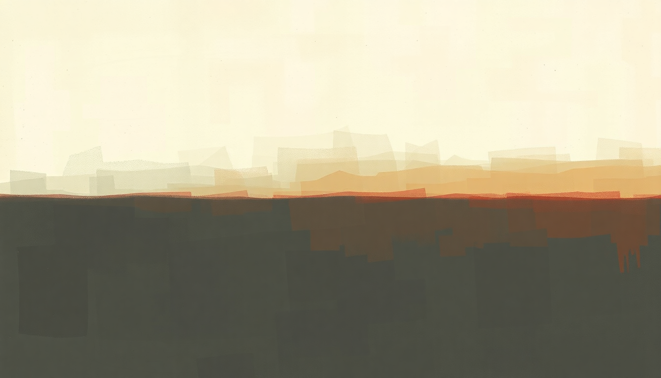 Fan-driven abstract illustration evoking the emotional arc of Knives Out by Radiohead