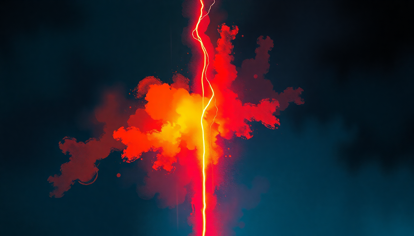 Fan-driven abstract illustration evoking the emotional arc of Knock Me Down by Red Hot Chili Peppers