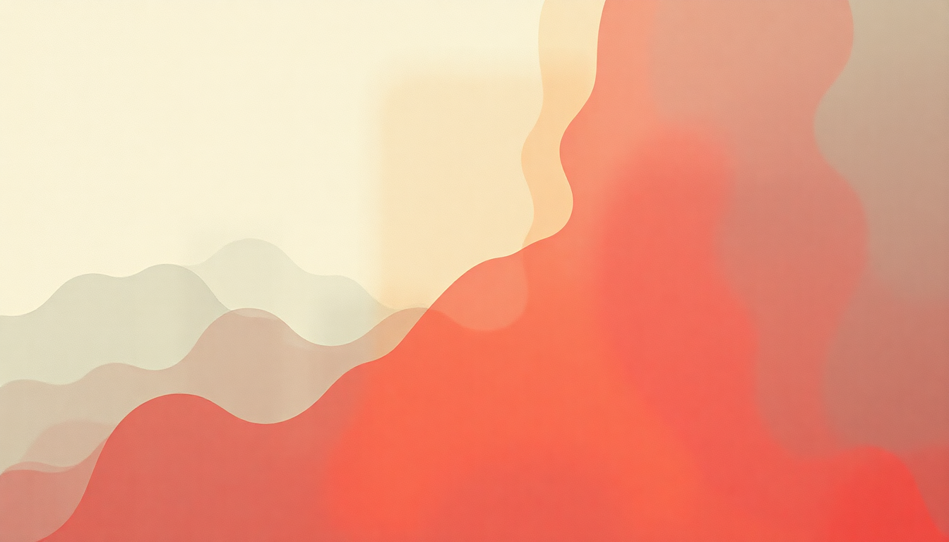 Fan-driven abstract illustration evoking the emotional arc of Knocked Up by Kings of Leon