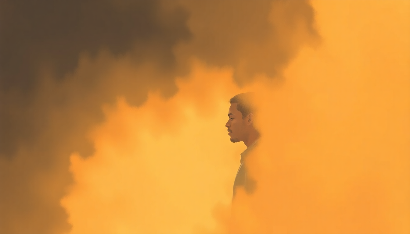 Fan-driven abstract illustration evoking the emotional arc of Knocks Me Off My Feet by Stevie Wonder