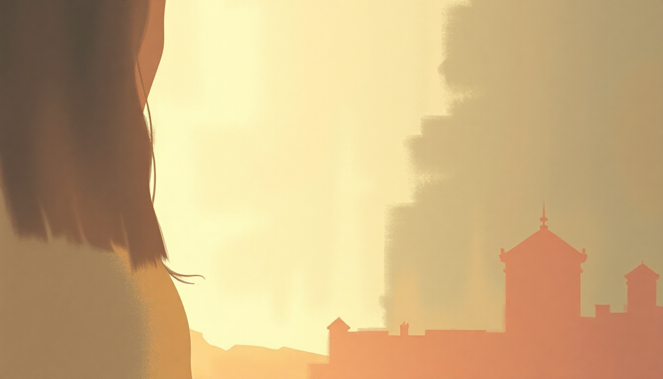 Fan-driven abstract illustration evoking the emotional arc of Knowing Me, Knowing You by ABBA