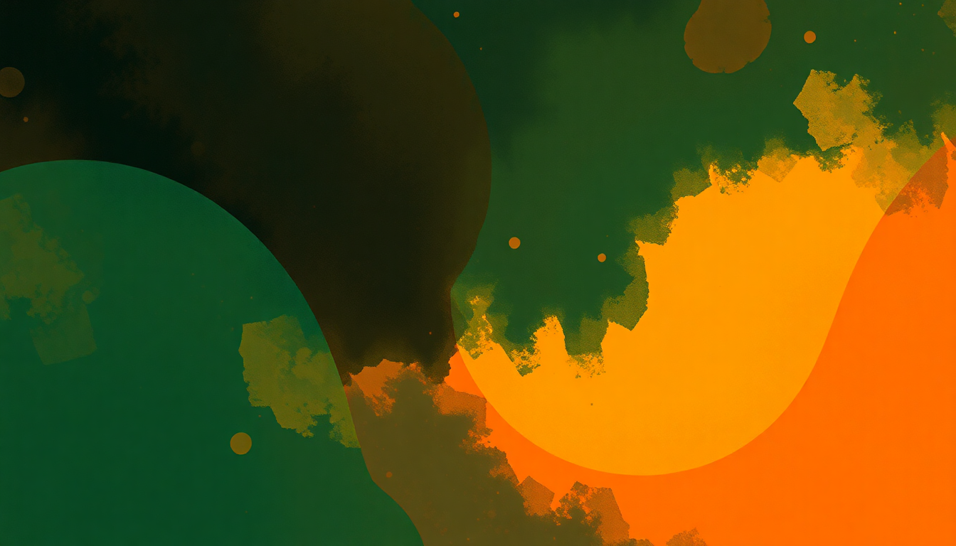 Fan-driven abstract illustration evoking the emotional arc of Kush by Dizzy Gillespie