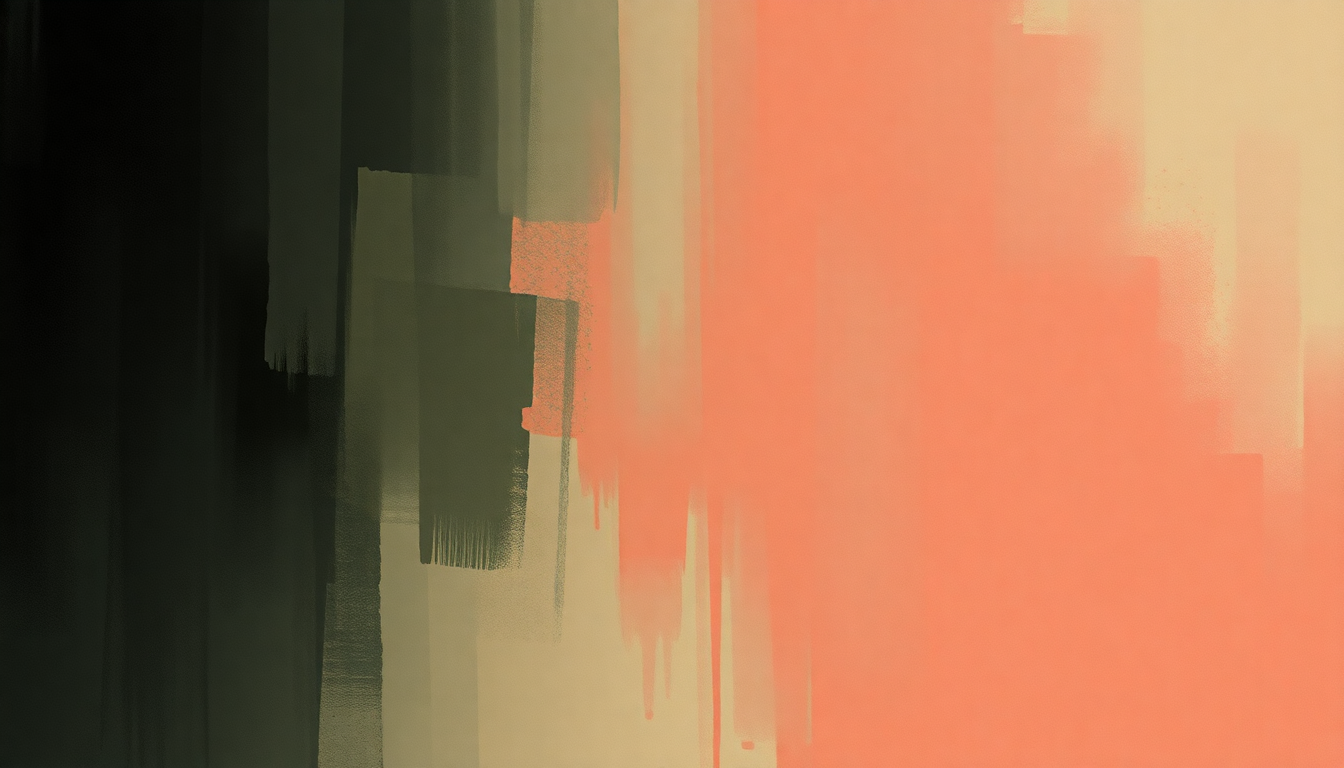 Fan-driven abstract illustration evoking the emotional arc of La Muerte del Angel by Astor Piazzolla