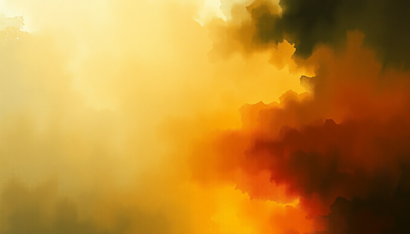 Fan-driven abstract illustration evoking the emotional arc of La Valse by Maurice Ravel