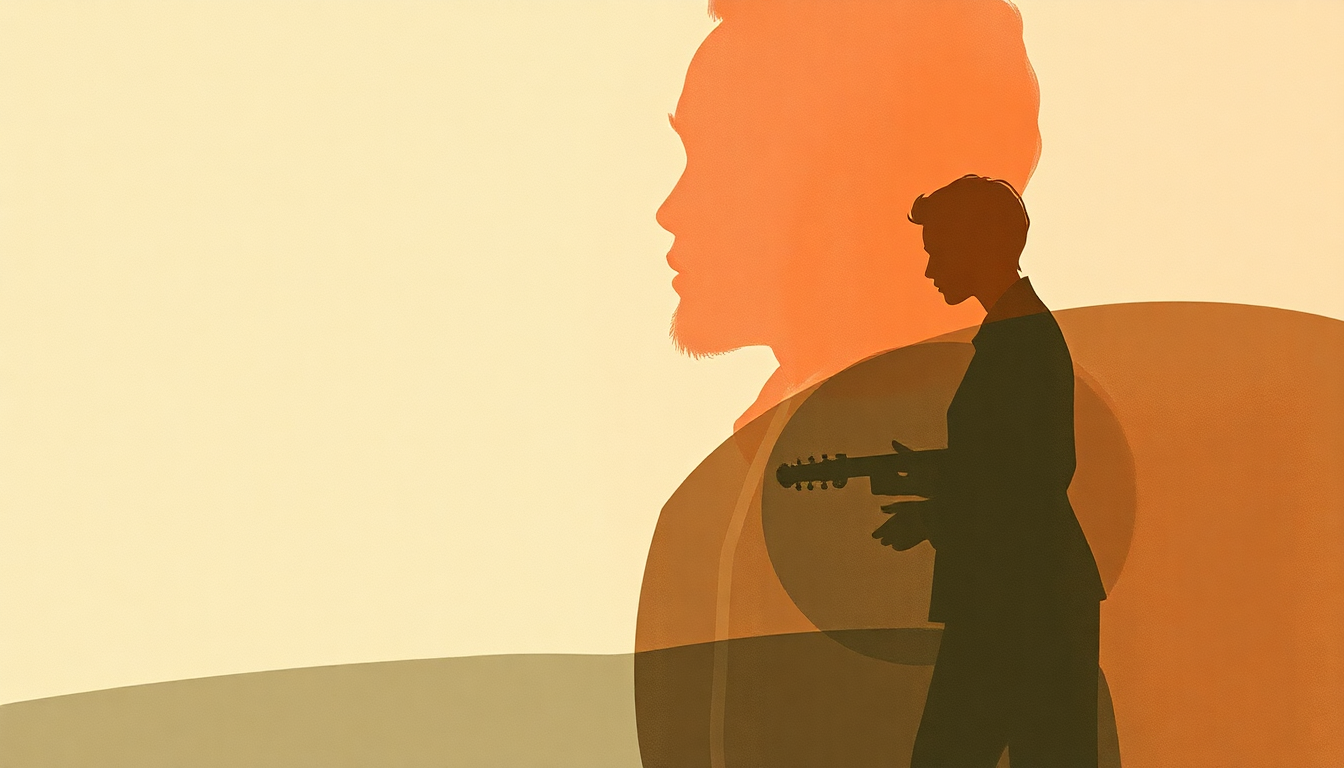 Fan-driven abstract illustration evoking the emotional arc of Lady Gabor by Charles Lloyd