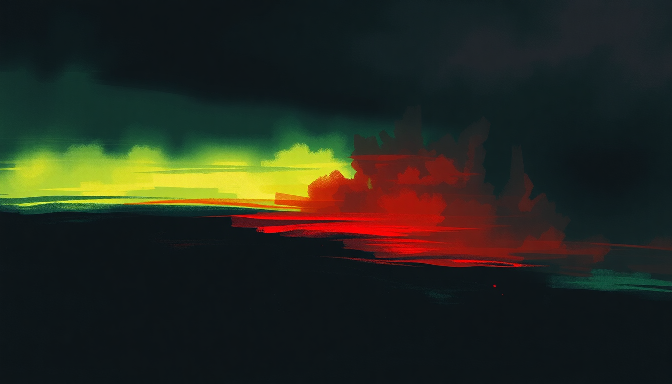Fan-driven abstract illustration evoking the emotional arc of Lagartija Nick by Bauhaus