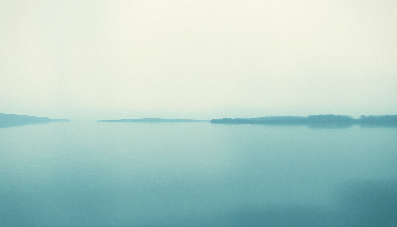 Fan-driven abstract illustration evoking the emotional arc of Lake Charles by Lucinda Williams