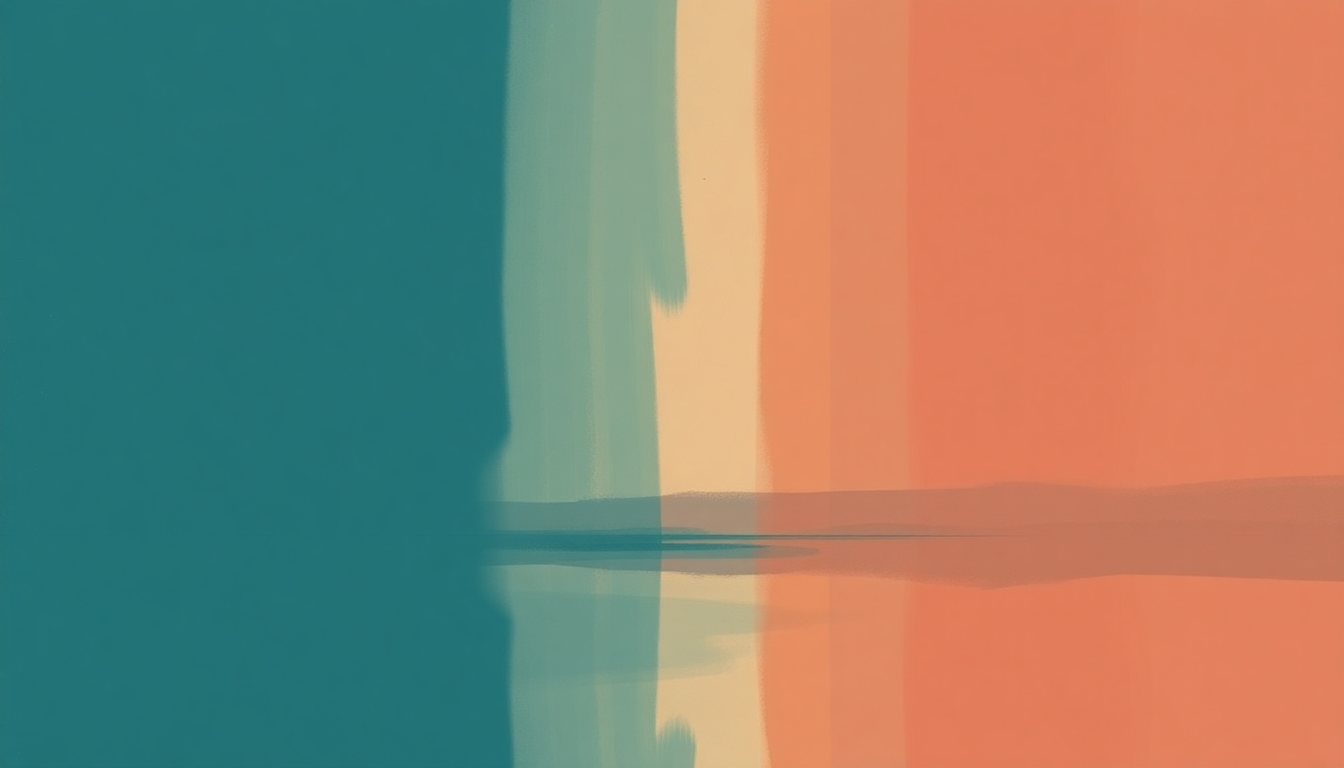 Fan-driven abstract illustration evoking the emotional arc of Lake Erie by Summer Walker