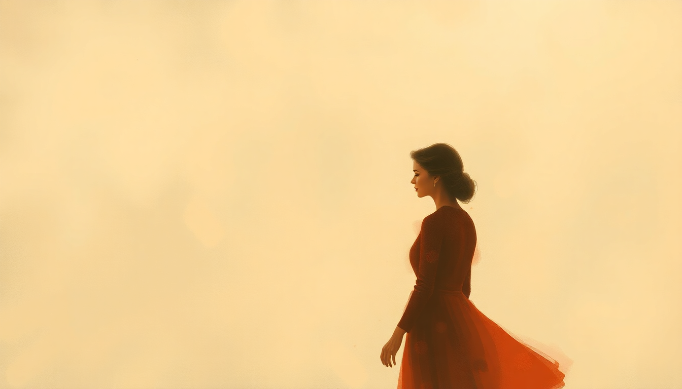Fan-driven abstract illustration evoking the emotional arc of Lana by Roy Orbison