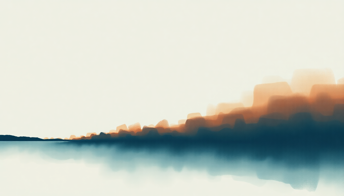 Fan-driven abstract illustration evoking the emotional arc of Last Words of a Shooting Star by Mitski