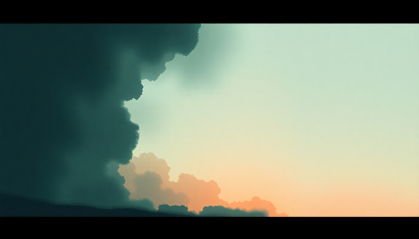 Fan-driven abstract illustration evoking the emotional arc of Laugh Now Cry Later by Drake