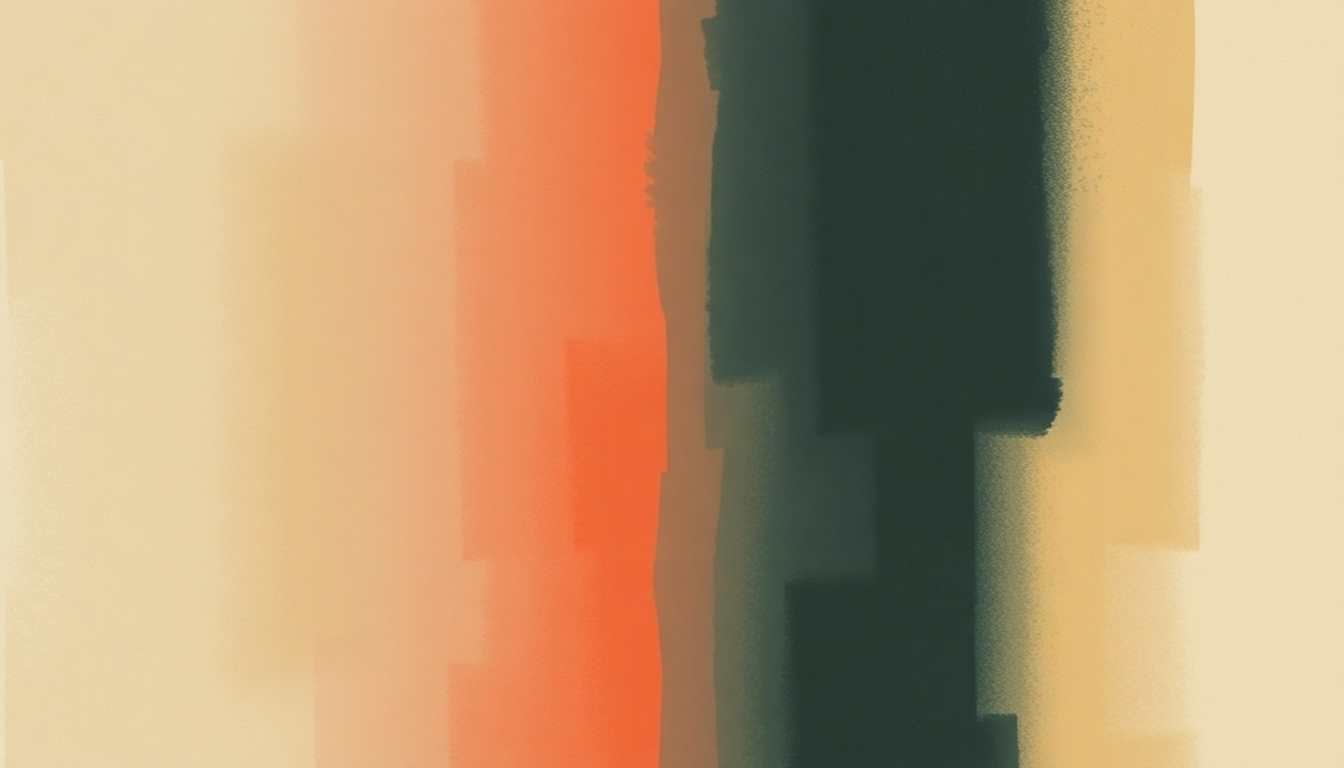 Fan-driven abstract illustration evoking the emotional arc of Lazy Projector by Andrew Bird