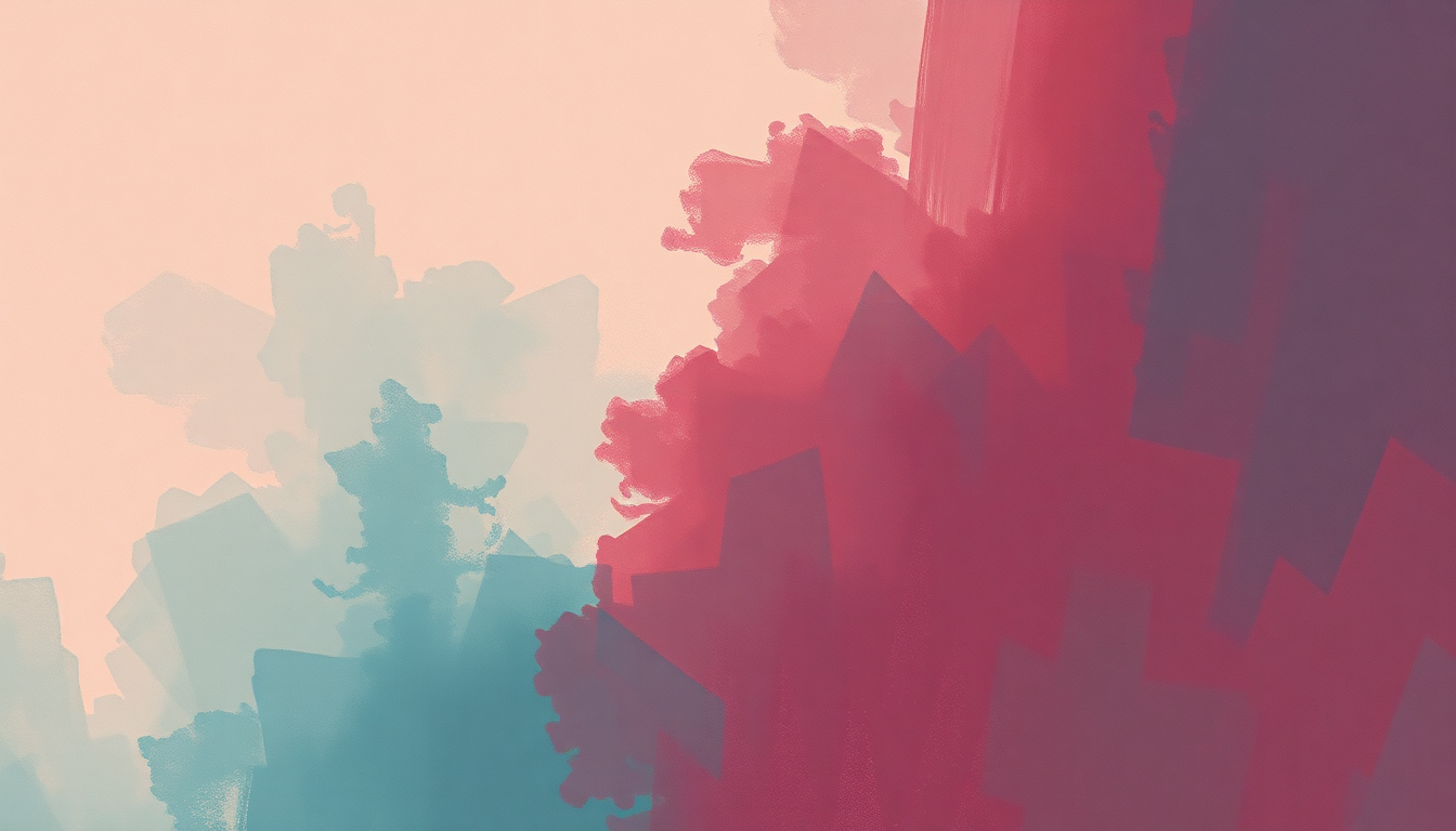 Fan-driven abstract illustration evoking the emotional arc of Lean On by Major Lazer