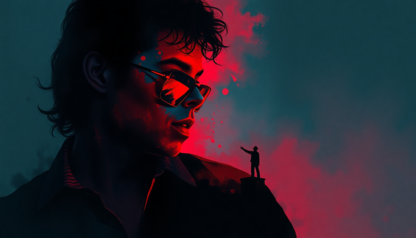 Fan-driven abstract illustration evoking the emotional arc of Leave Me Alone by Michael Jackson
