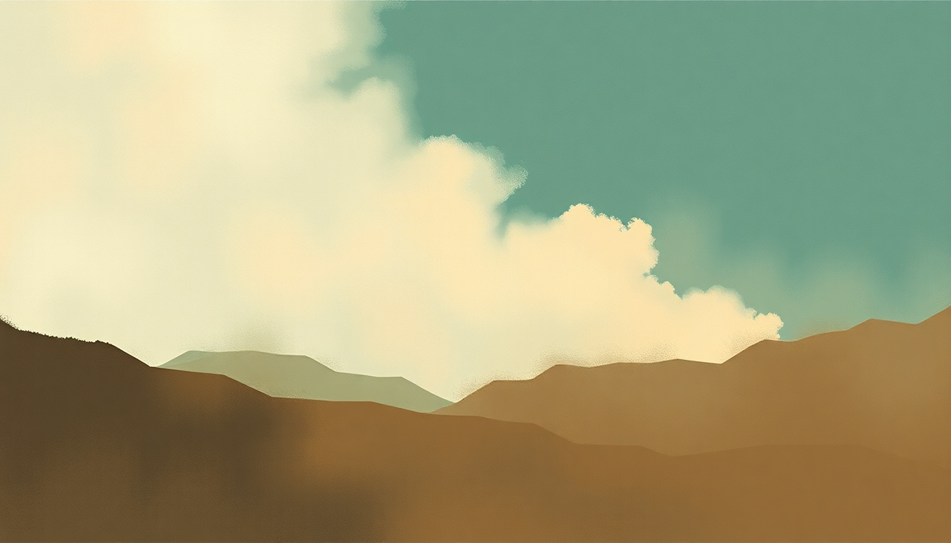Fan-driven abstract illustration evoking the emotional arc of Leaving the City by Joanna Newsom