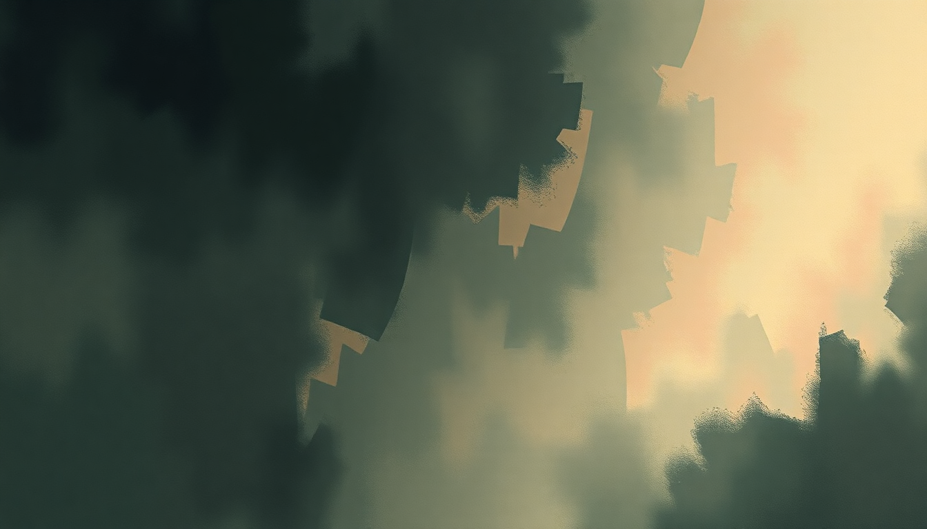 Fan-driven abstract illustration evoking the emotional arc of Left Alone by Fiona Apple