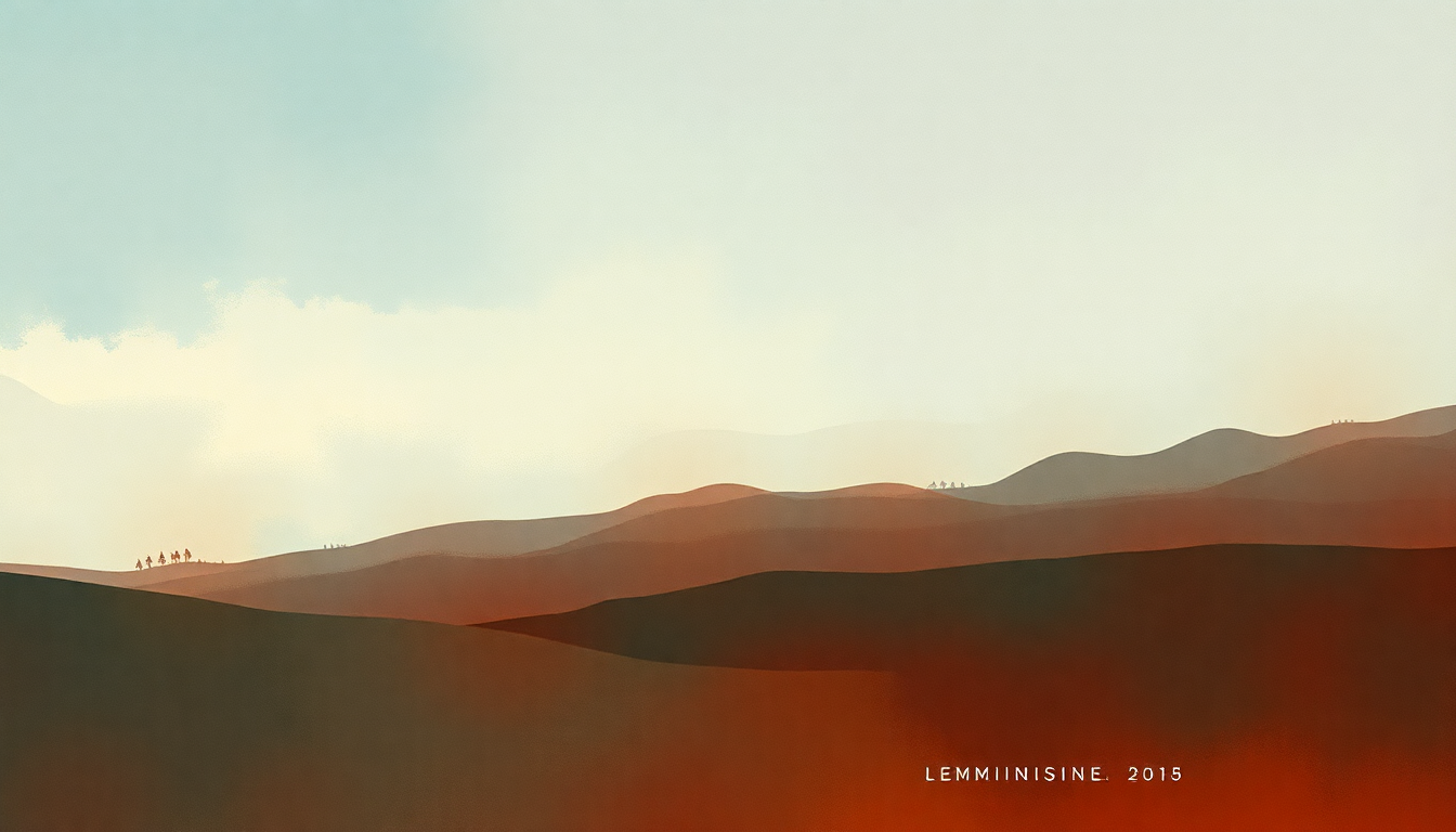 Fan-driven abstract illustration evoking the emotional arc of Lemminkäinen Suite by Jean Sibelius