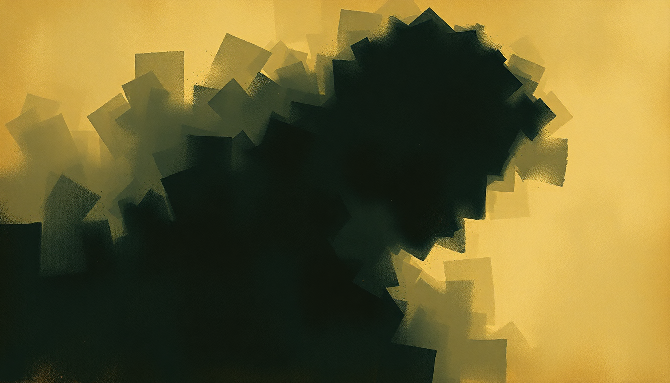 Fan-driven abstract illustration evoking the emotional arc of Leo by John Coltrane