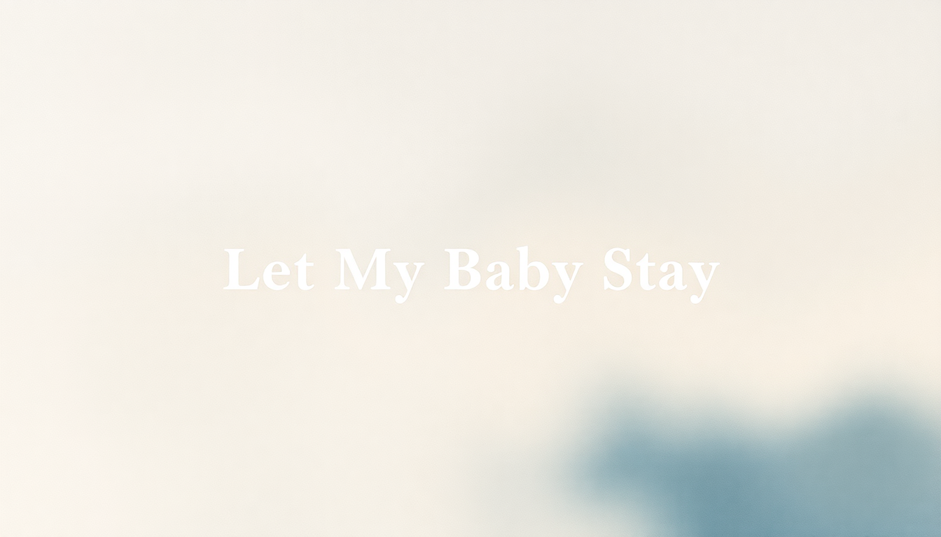 Fan-driven abstract illustration evoking the emotional arc of Let My Baby Stay by Mac DeMarco