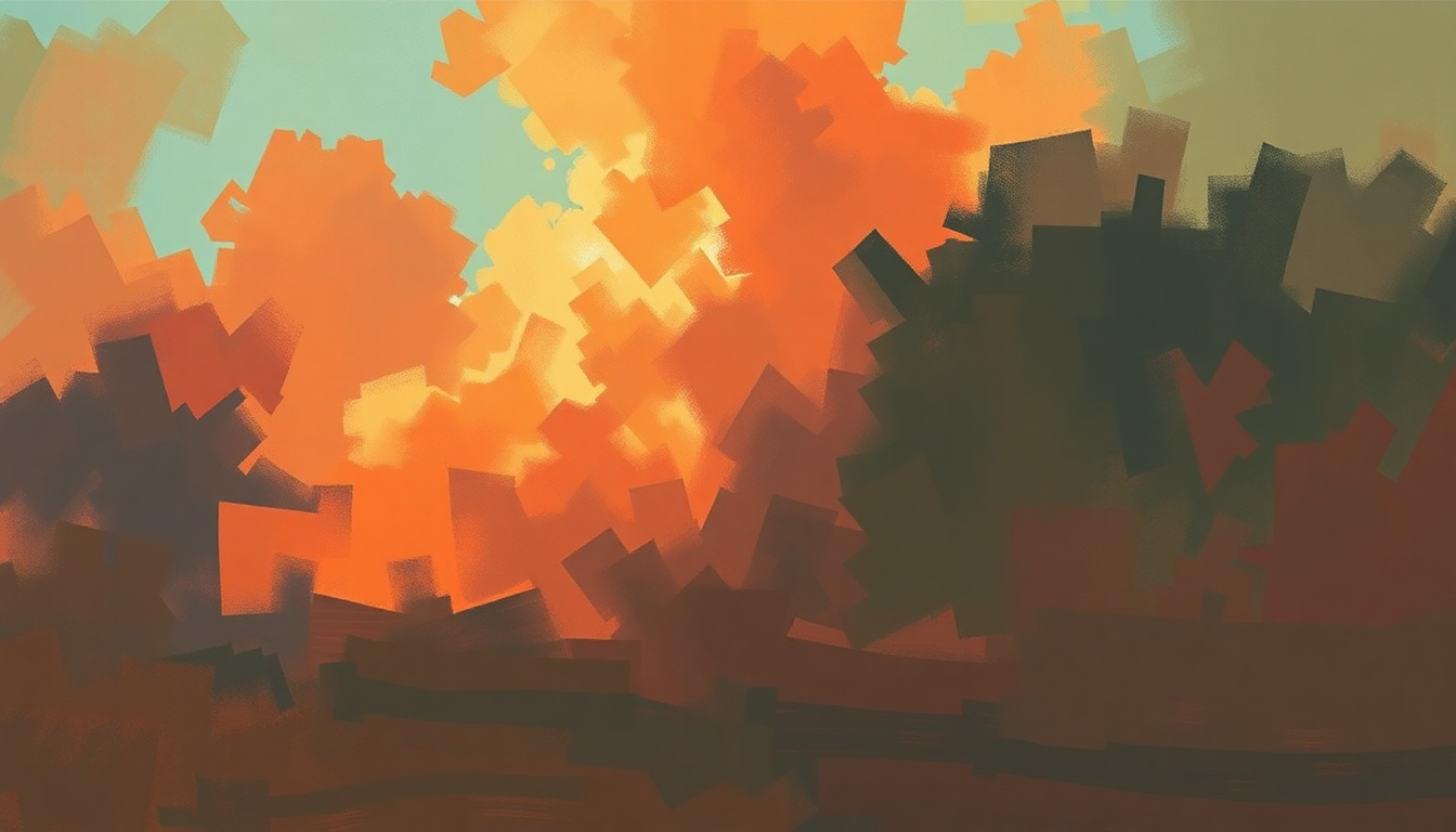 Fan-driven abstract illustration evoking the emotional arc of Let's Go Trippin' by Dick Dale