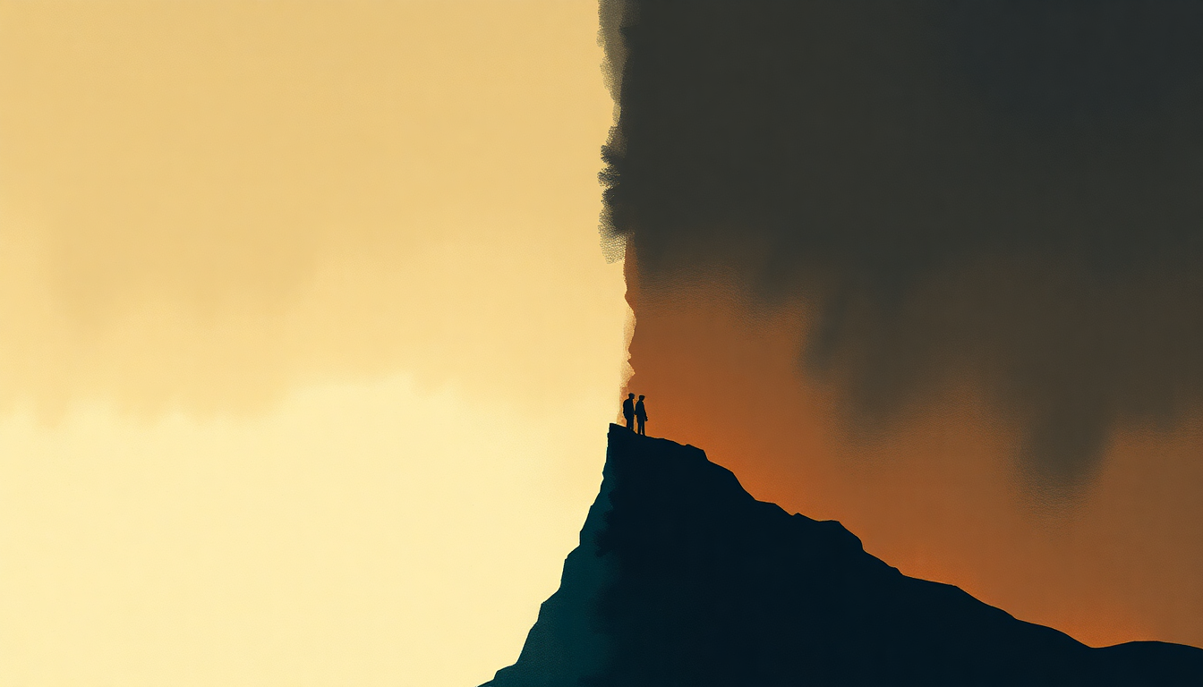 Fan-driven abstract illustration evoking the emotional arc of Letter to You by Bruce Springsteen